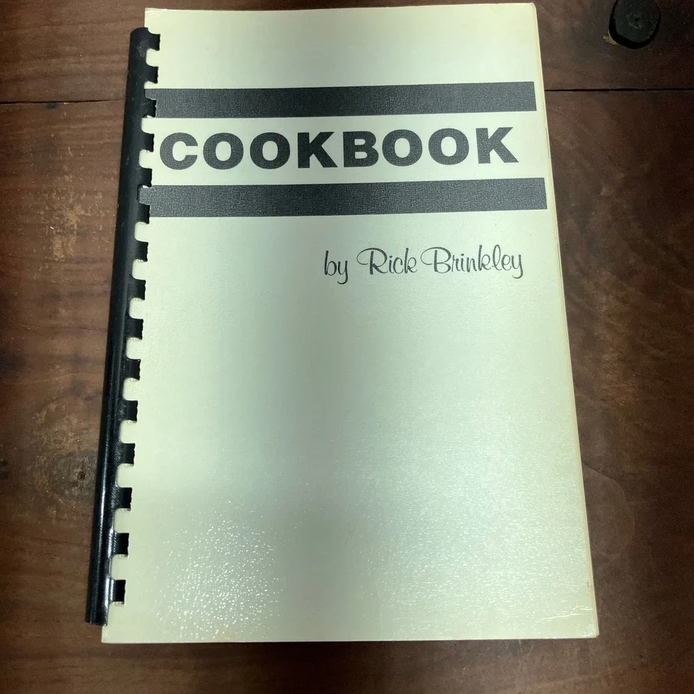 Vintage 1984 Rick Brinkley Cookbook PB&J Productions Spiral Bound Recipes